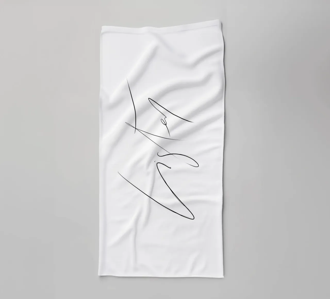 Listen towel by LIMITED EDITION LETTERS