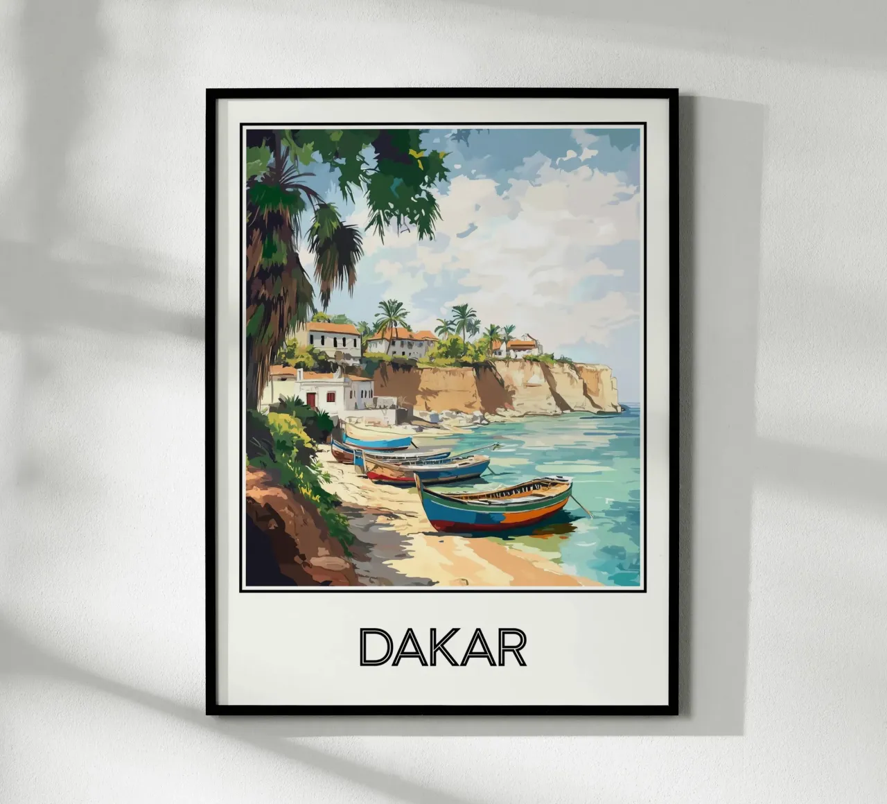 Dakar Senegal poster Poster von Frame the World