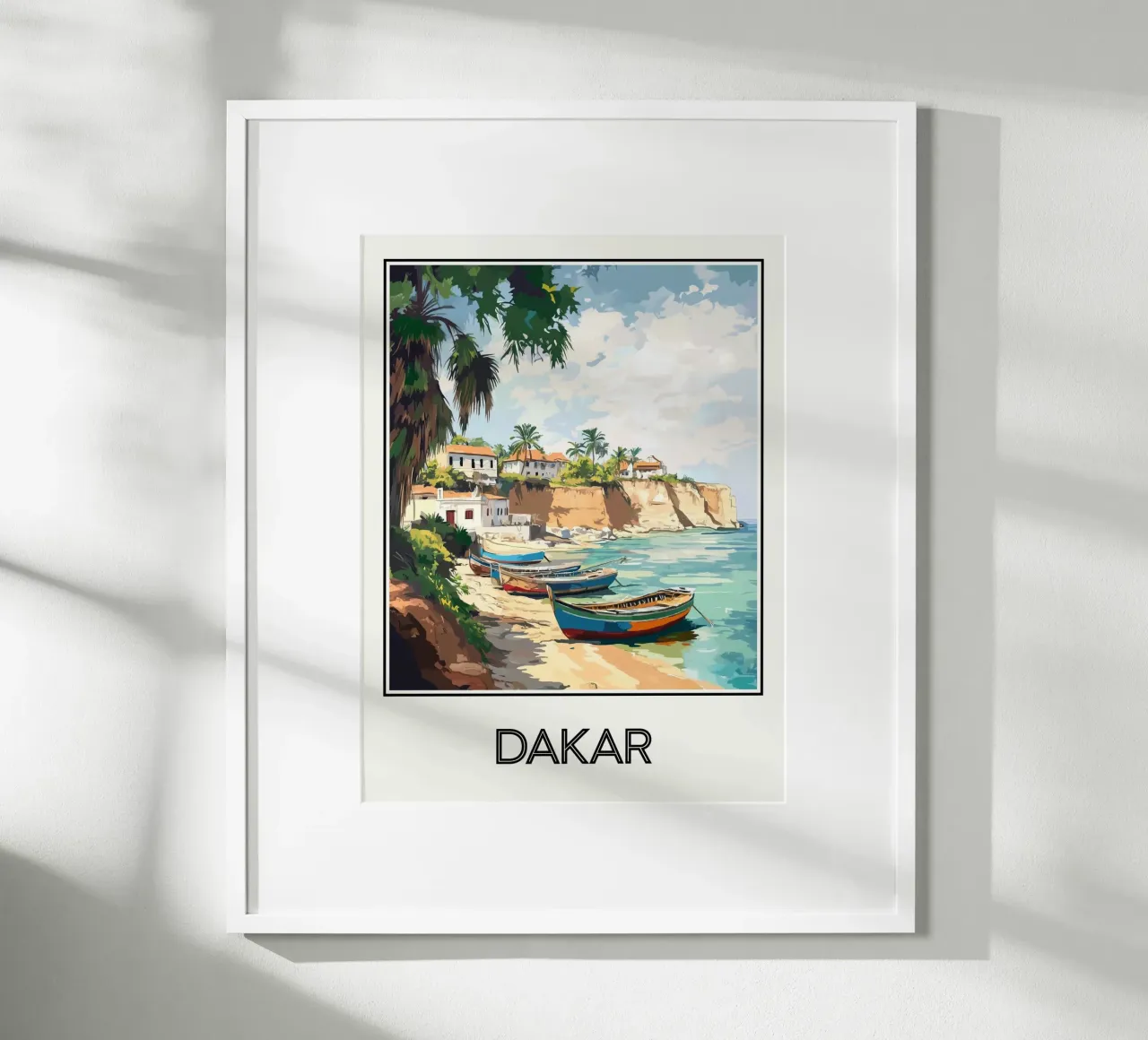 Dakar Senegal poster Poster von Frame the World
