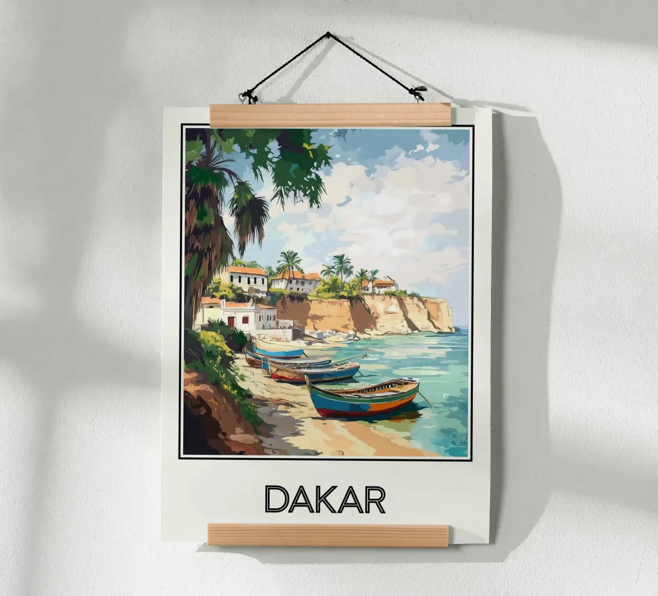 Dakar poster con telaio in legno da Frame the World