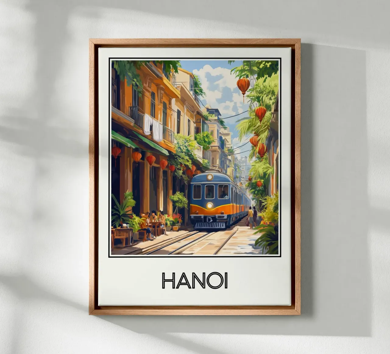 Hanoi tela con Cornice a cassetta da Frame the World