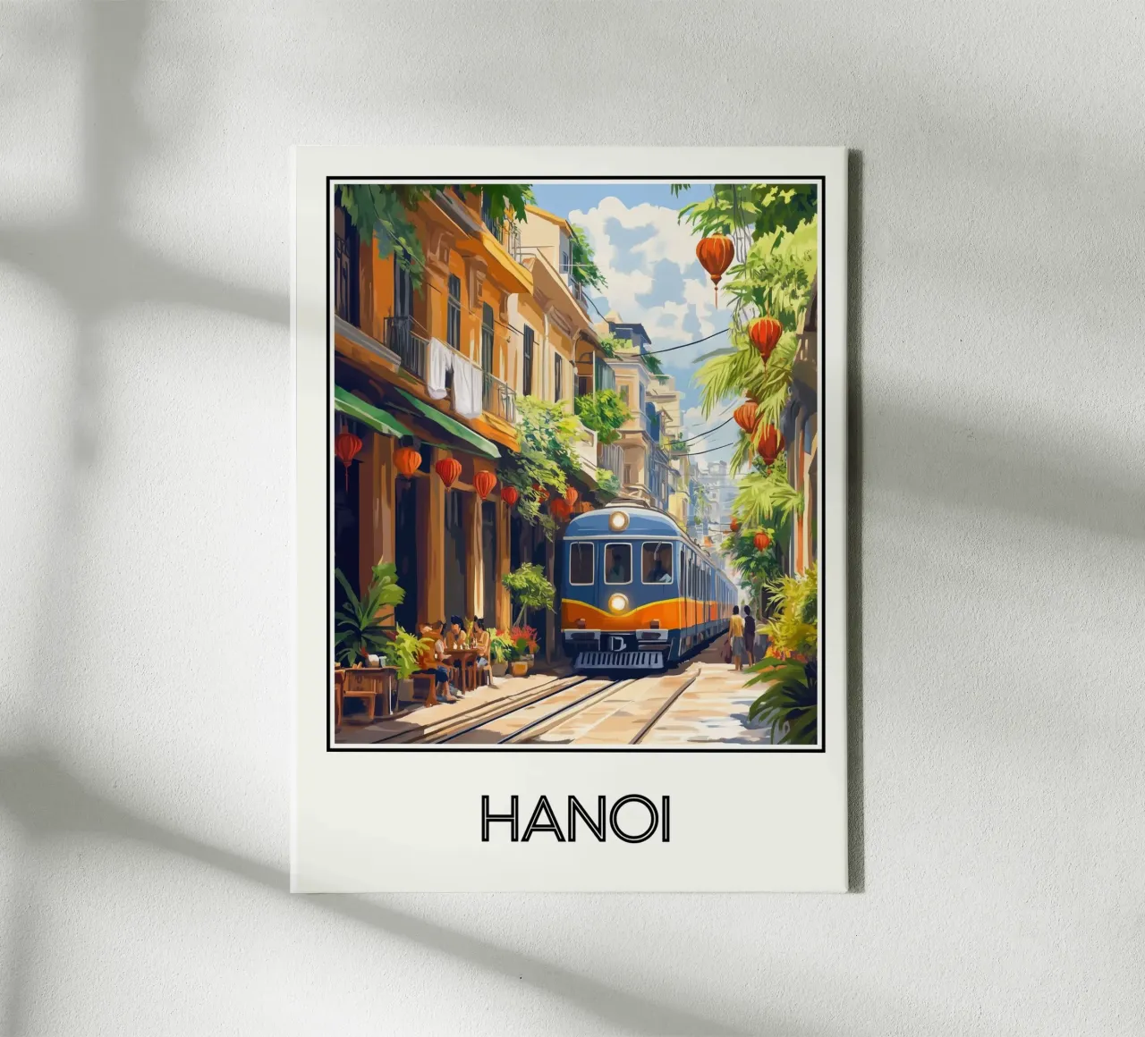 Hanoi tela con Cornice a cassetta da Frame the World