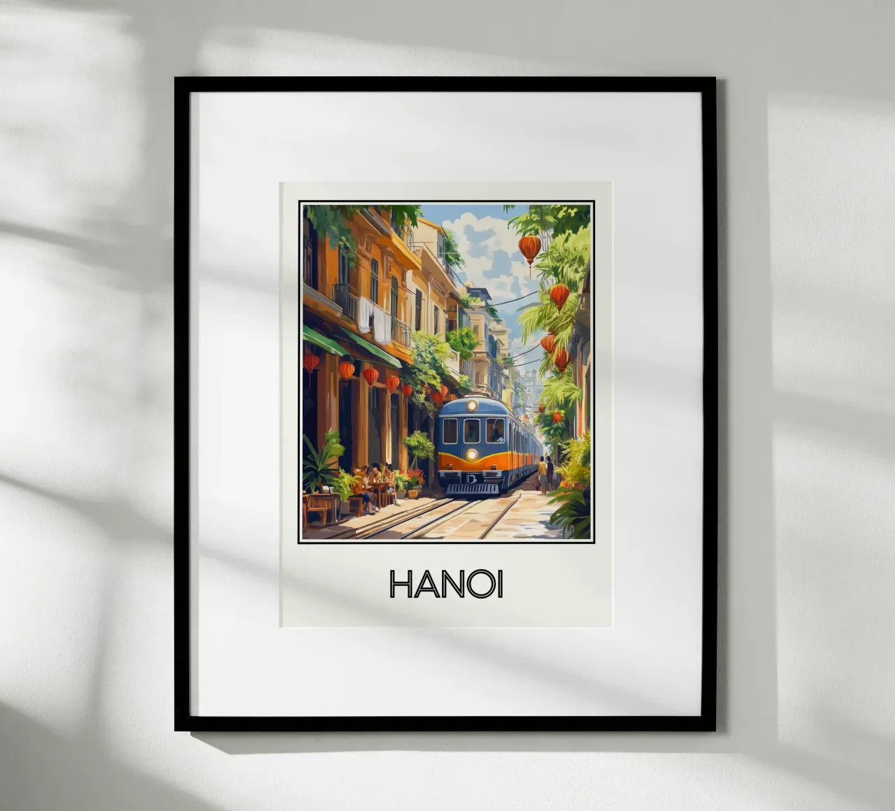 Hanoi poster con telaio in alluminio da Frame the World