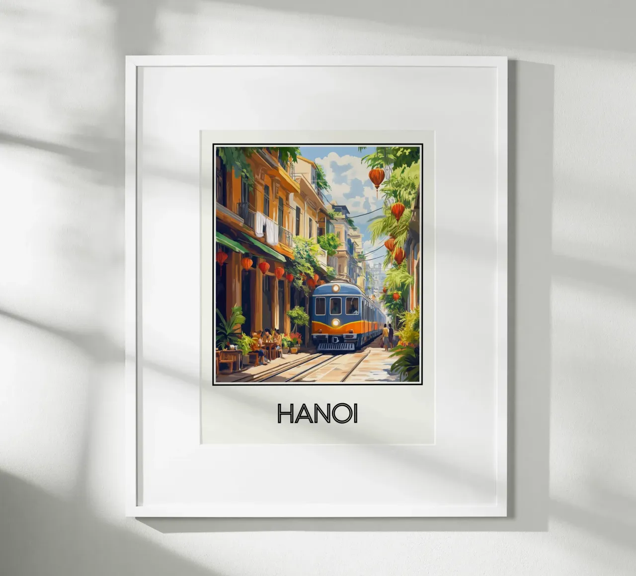 Hanoi poster con telaio in alluminio da Frame the World