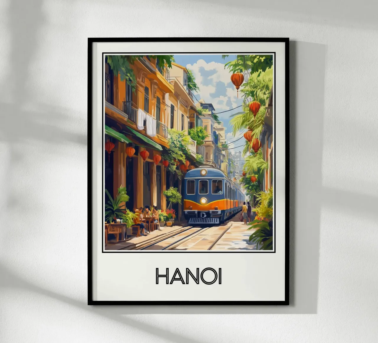 Hanoi poster con telaio in alluminio da Frame the World