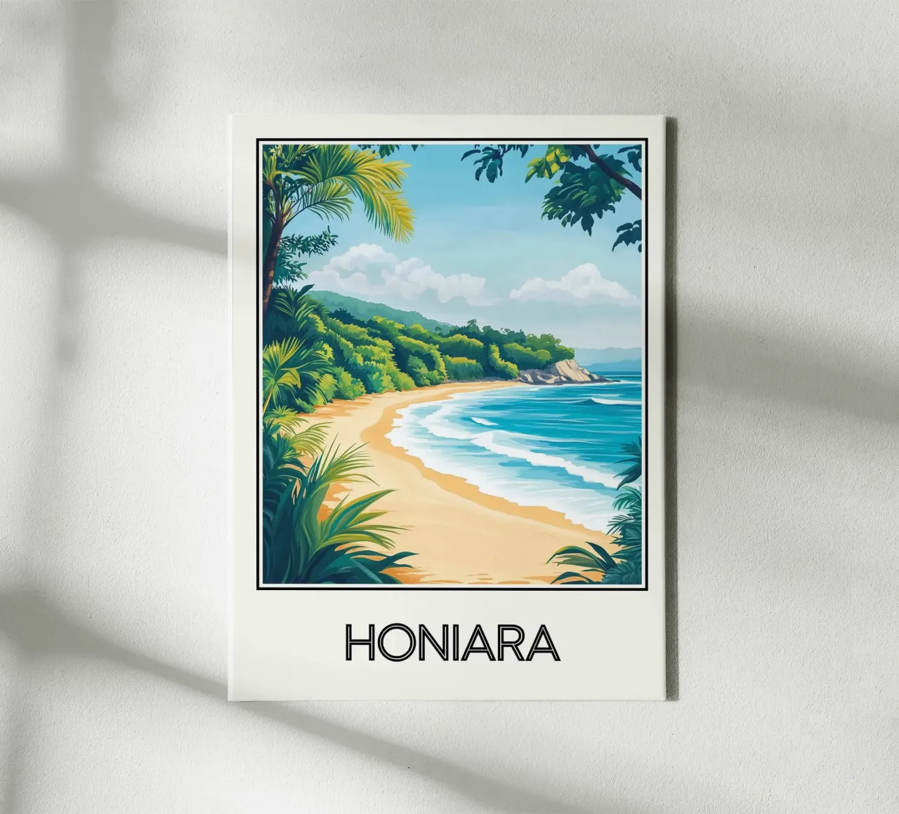 Honiara tela con Cornice a cassetta da Frame the World