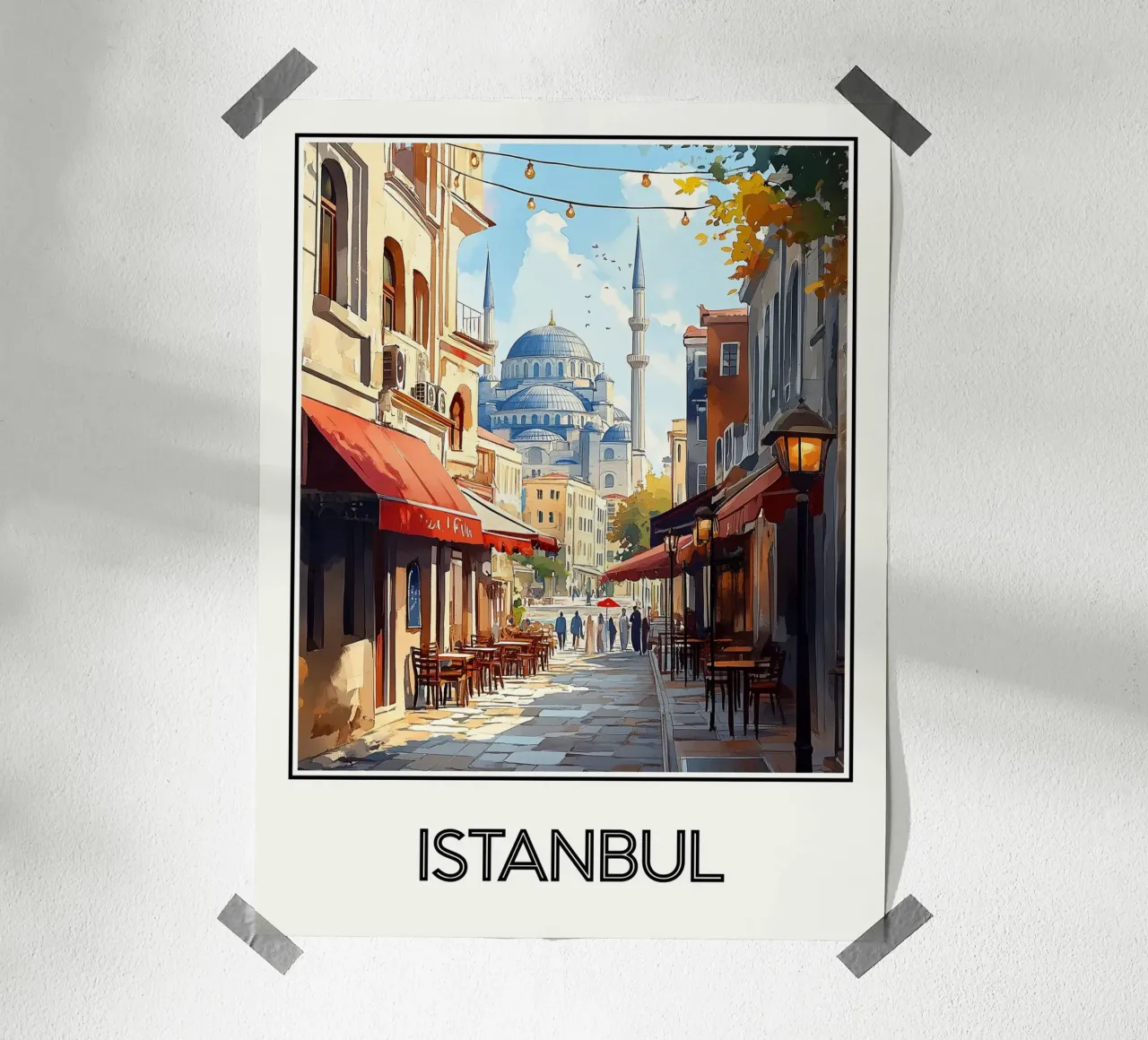 Affiche Istanbul Turquie Poster von Frame the World