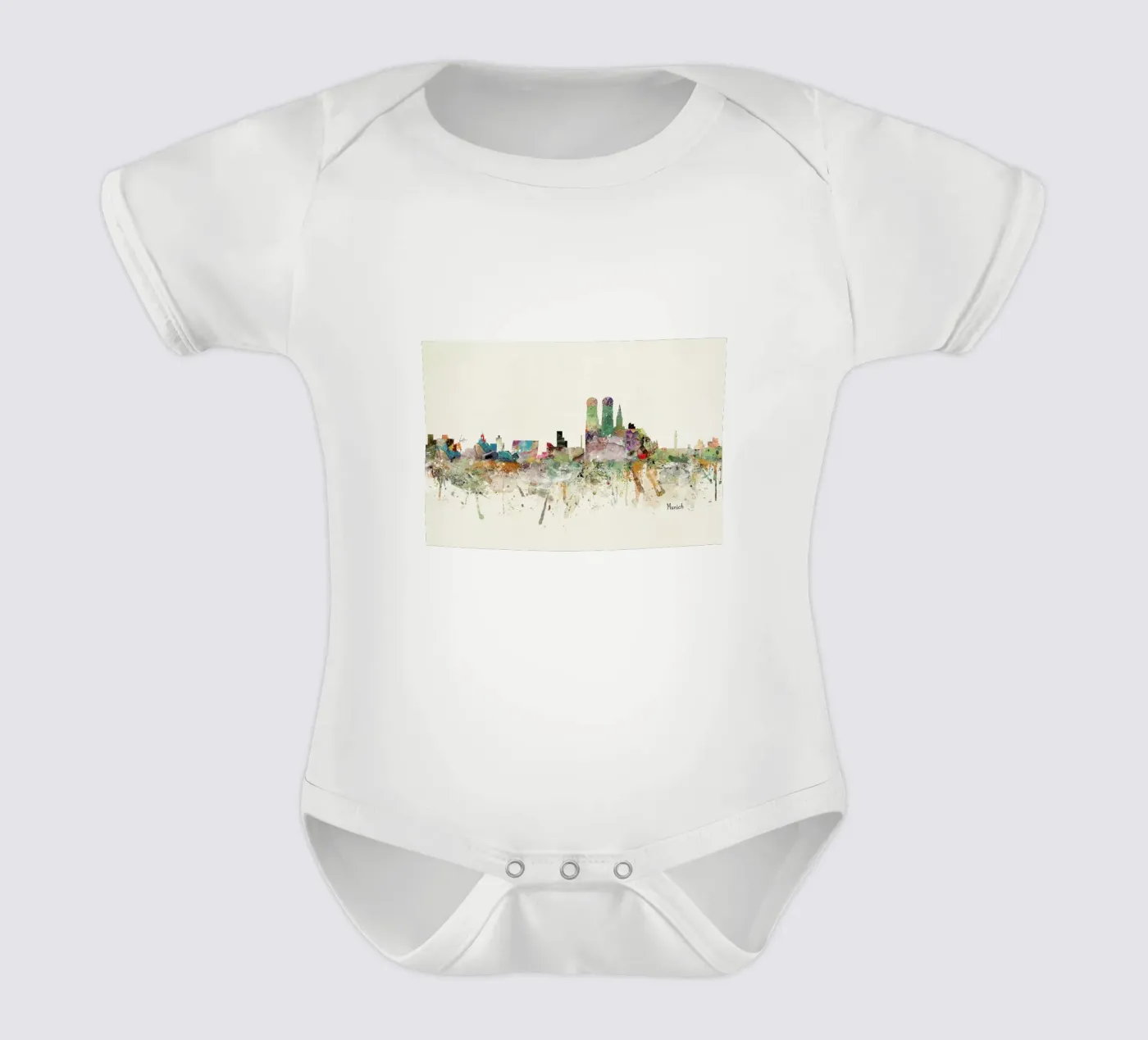 Munich Kurzarm Babybody von Brian Buckley
