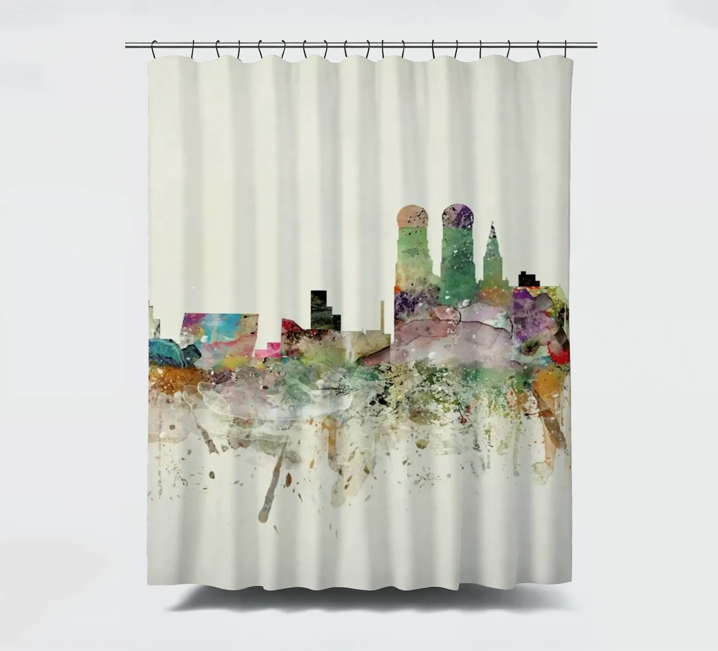 Munich Duschvorhang von Brian Buckley