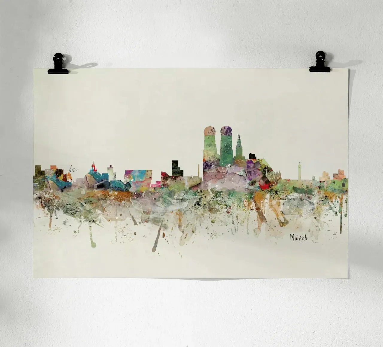 Munich poster con telaio in plastica da Brian Buckley