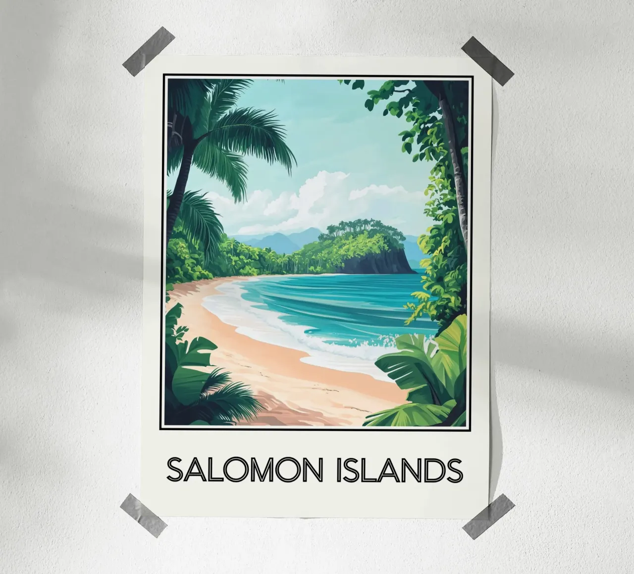 Isole Salomone poster da Frame the World