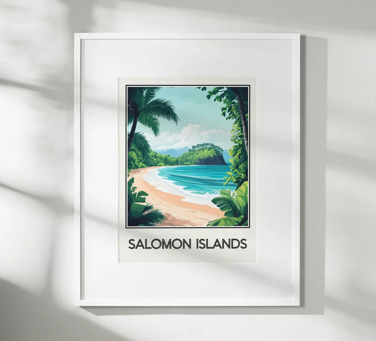 Isole Salomone poster da Frame the World