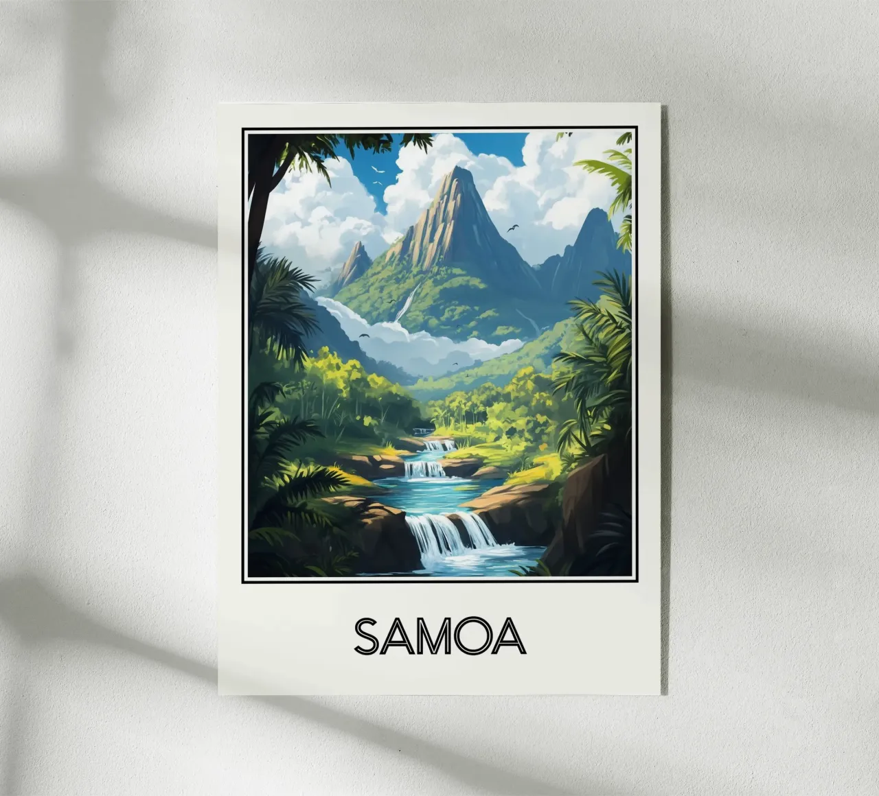 Affiche Samoa plexiglass da Frame the World