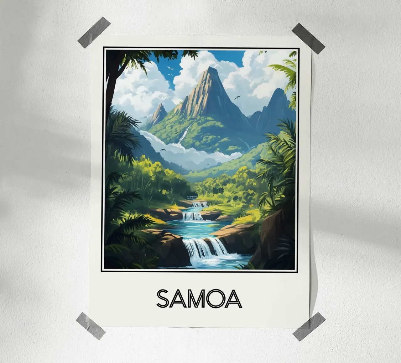 Affiche Samoa poster da Frame the World