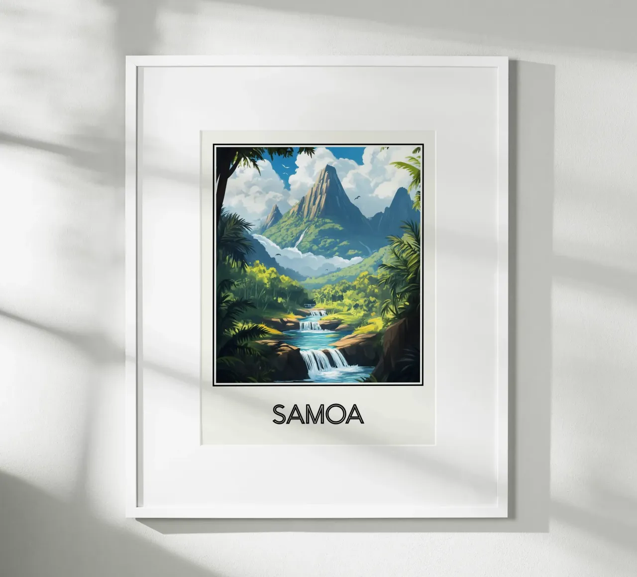 Affiche Samoa poster da Frame the World