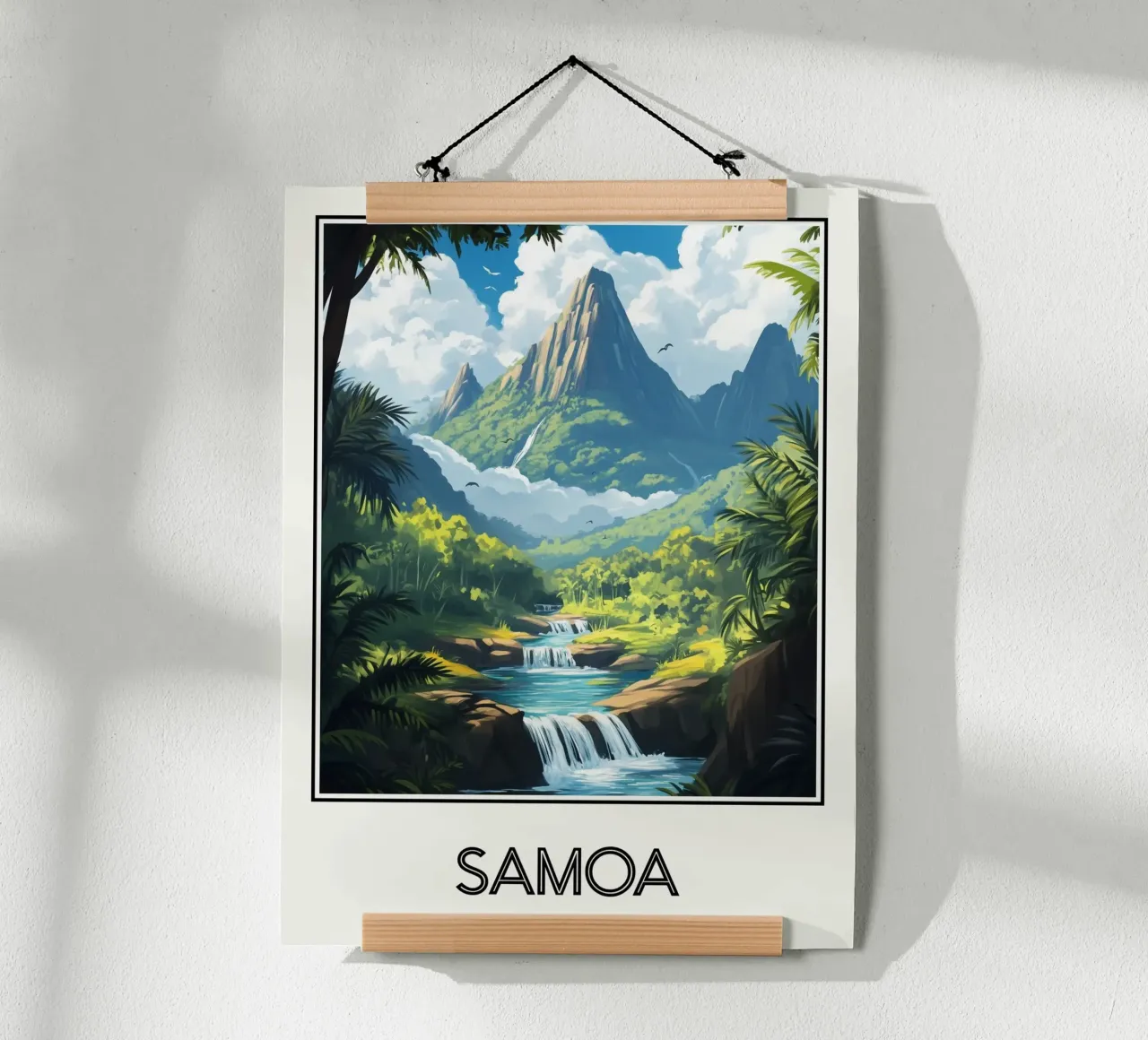 Affiche Samoa poster da Frame the World