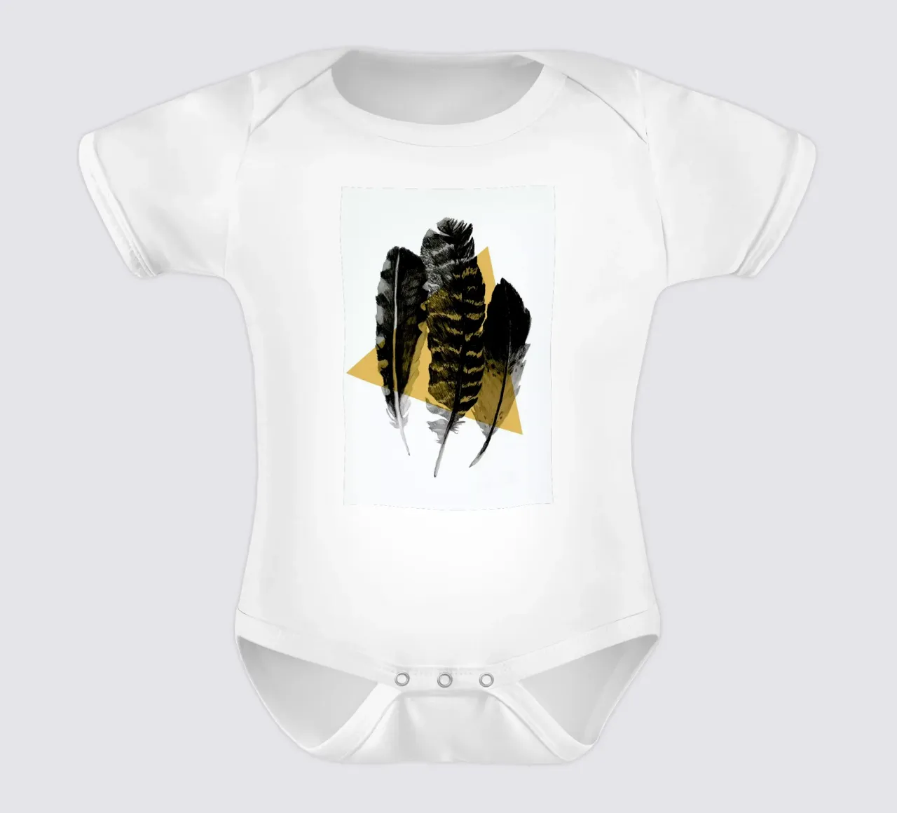 Feathers body neonato maniche corte da Morgan Kendall