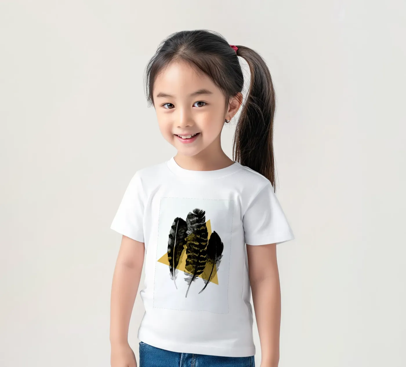 Feathers t-shirt bambini da Morgan Kendall