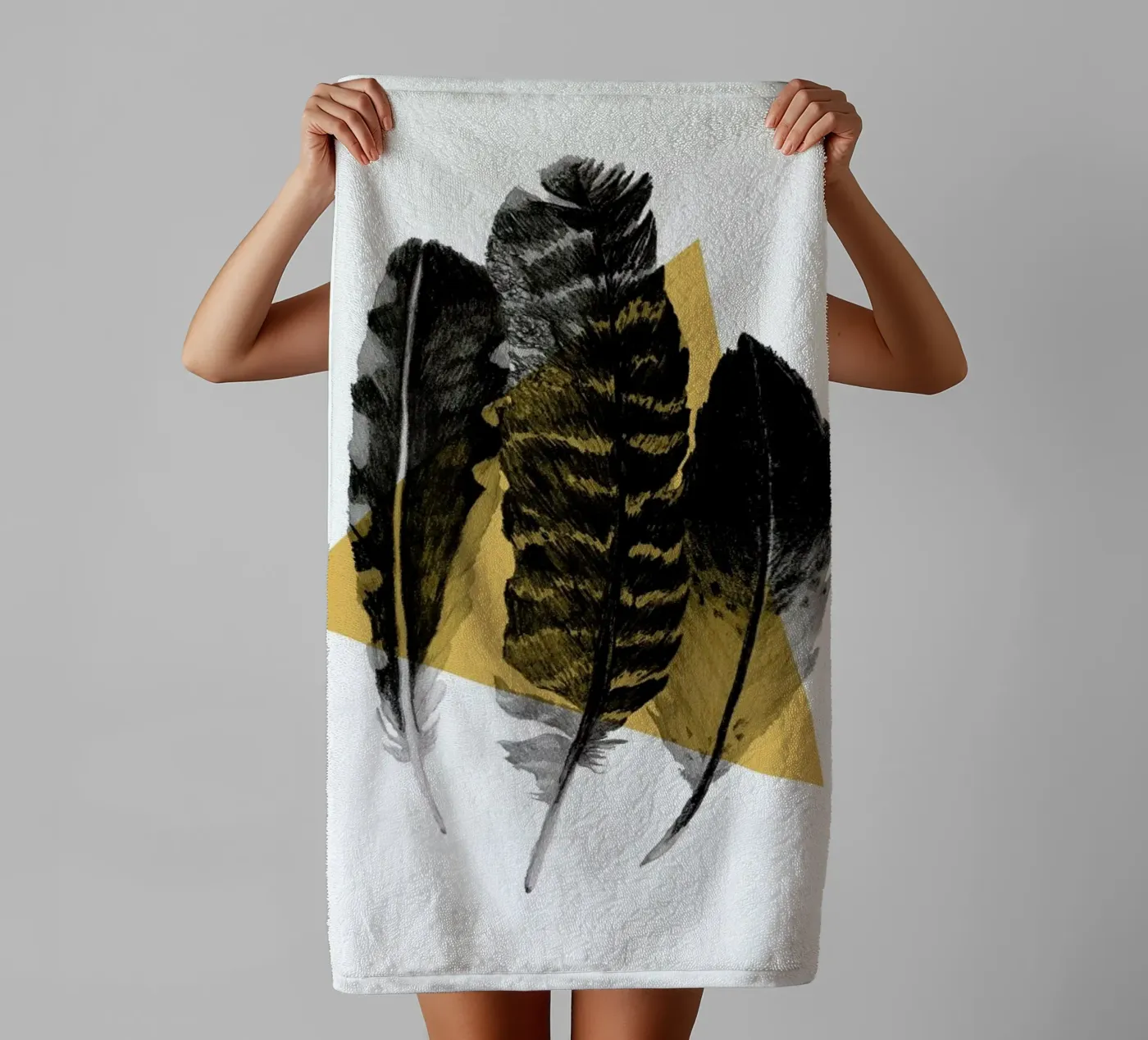 Feathers badhanddoek van Morgan Kendall