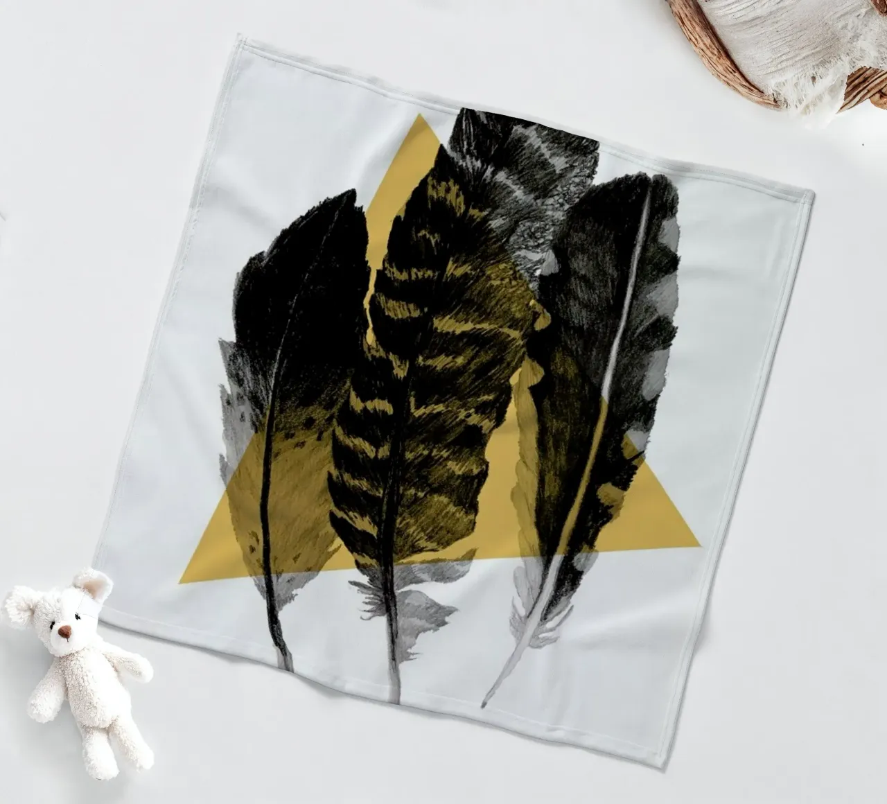 Feathers Fleecedecke von Morgan Kendall