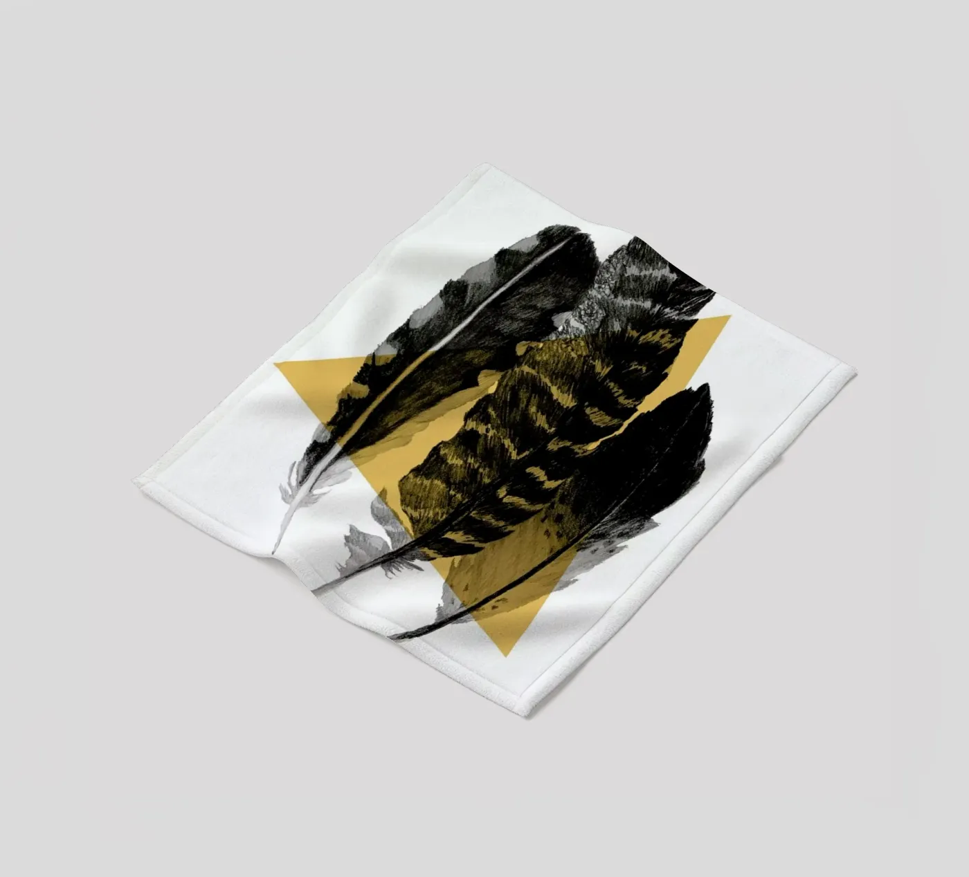 Feathers Fleecedecke von Morgan Kendall