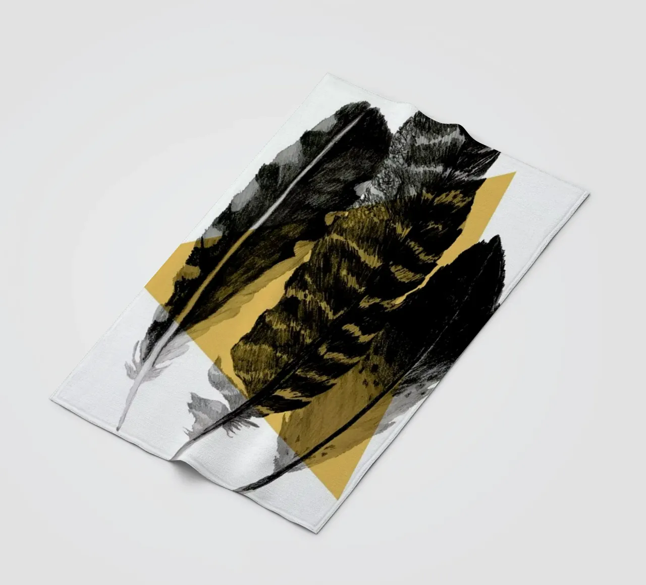 Feathers Fleecedecke von Morgan Kendall