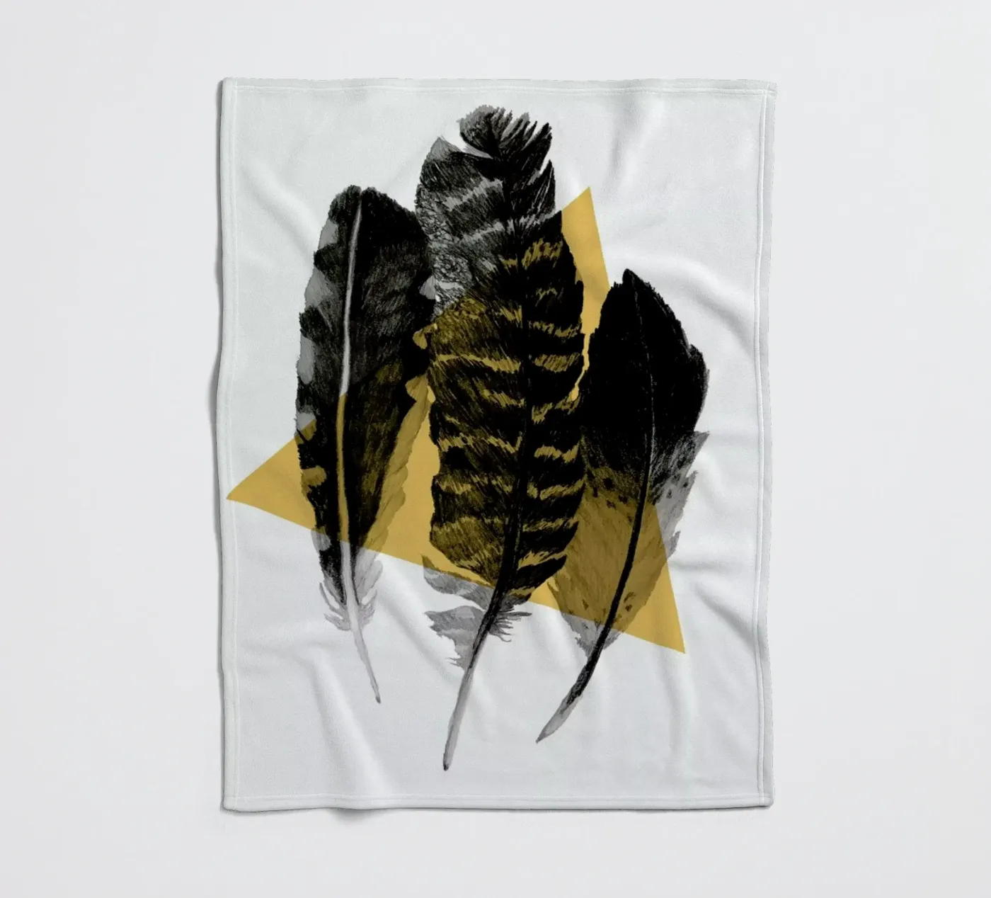 Feathers Fleecedecke von Morgan Kendall