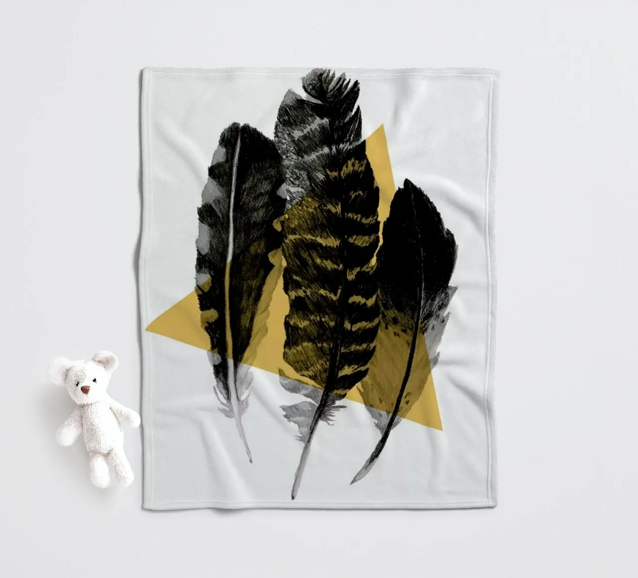 Feathers Fleecedecke von Morgan Kendall