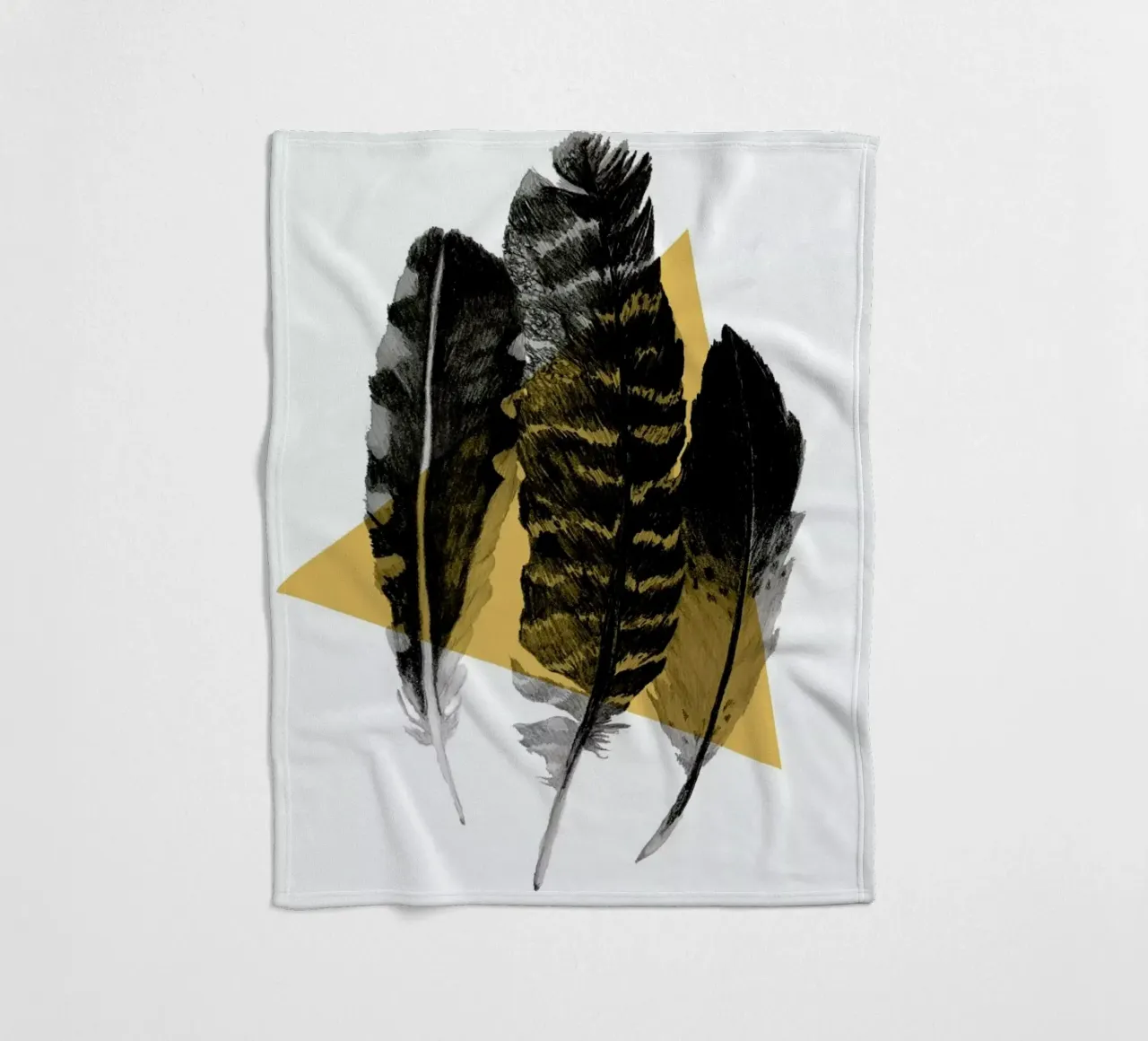 Feathers Fleecedecke von Morgan Kendall