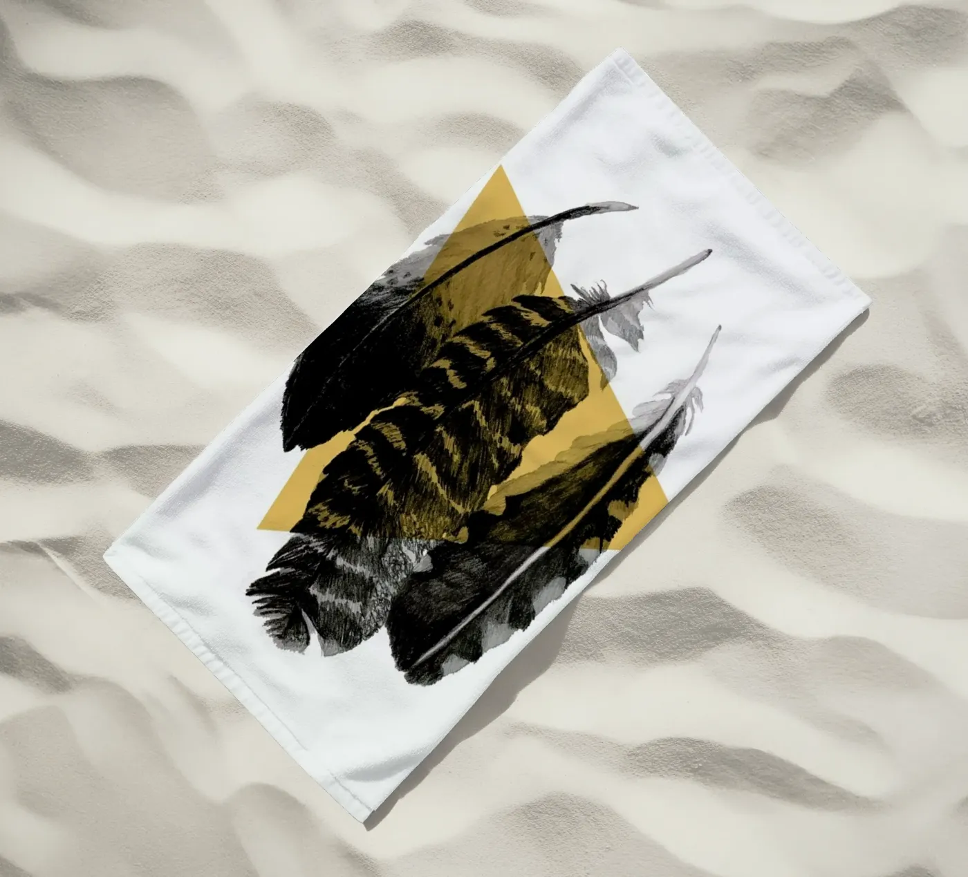 Feathers strandhanddoek van Morgan Kendall