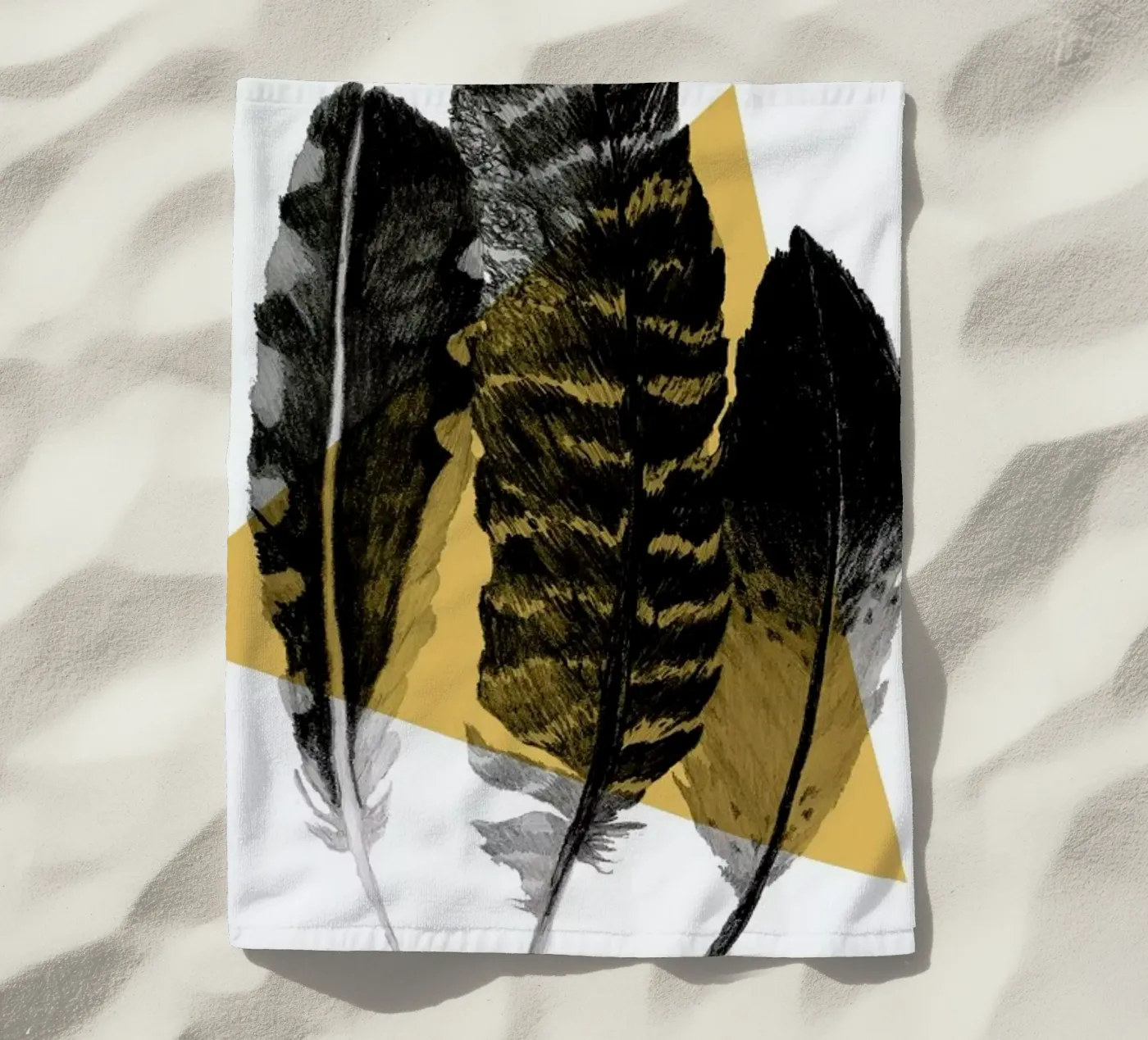 Feathers strandhanddoek van Morgan Kendall