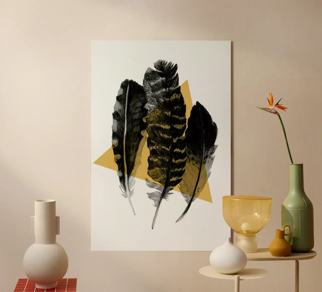 Feathers plexiglass da Morgan Kendall