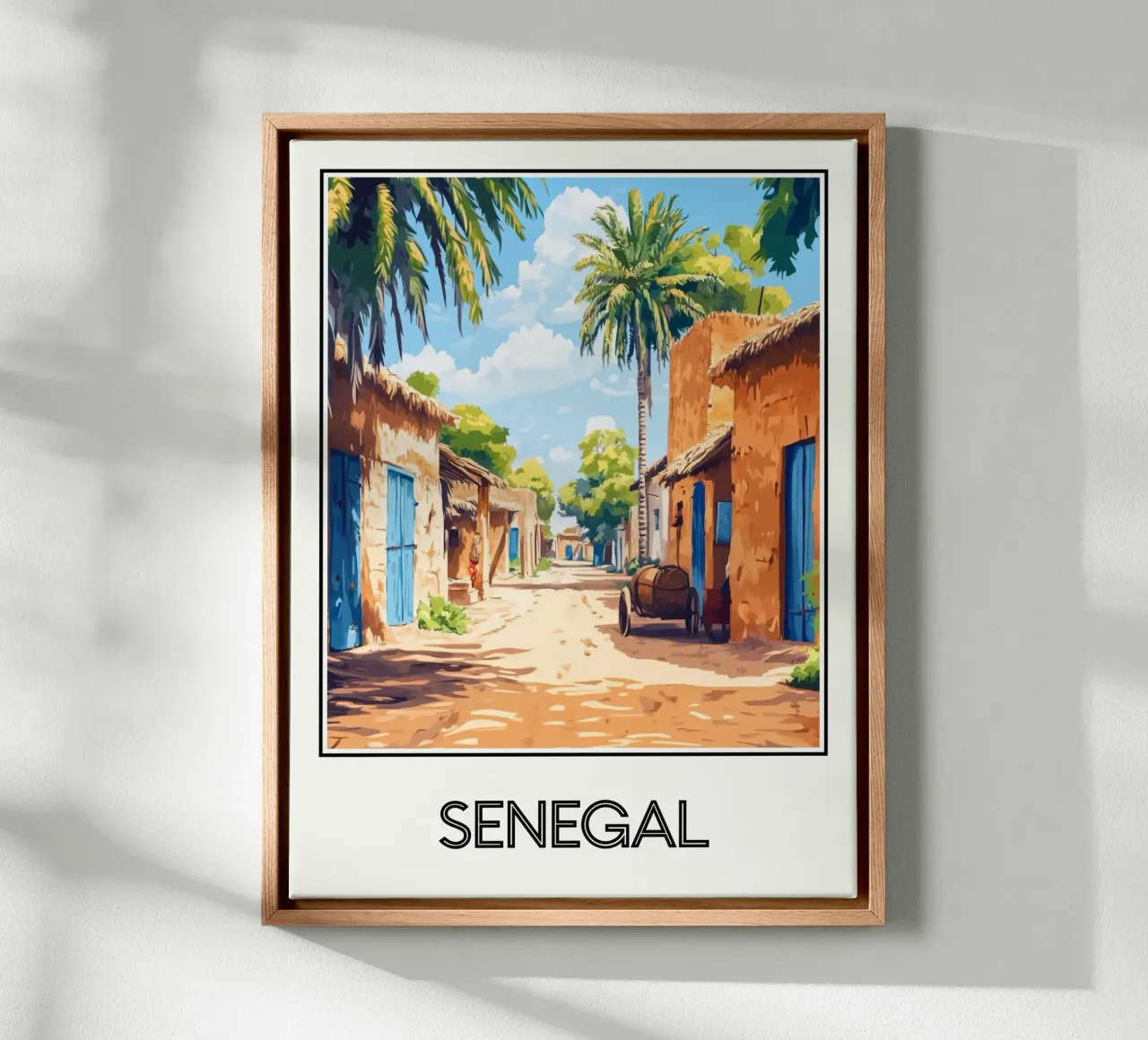 Senegal canvas met Baklijst van Frame the World