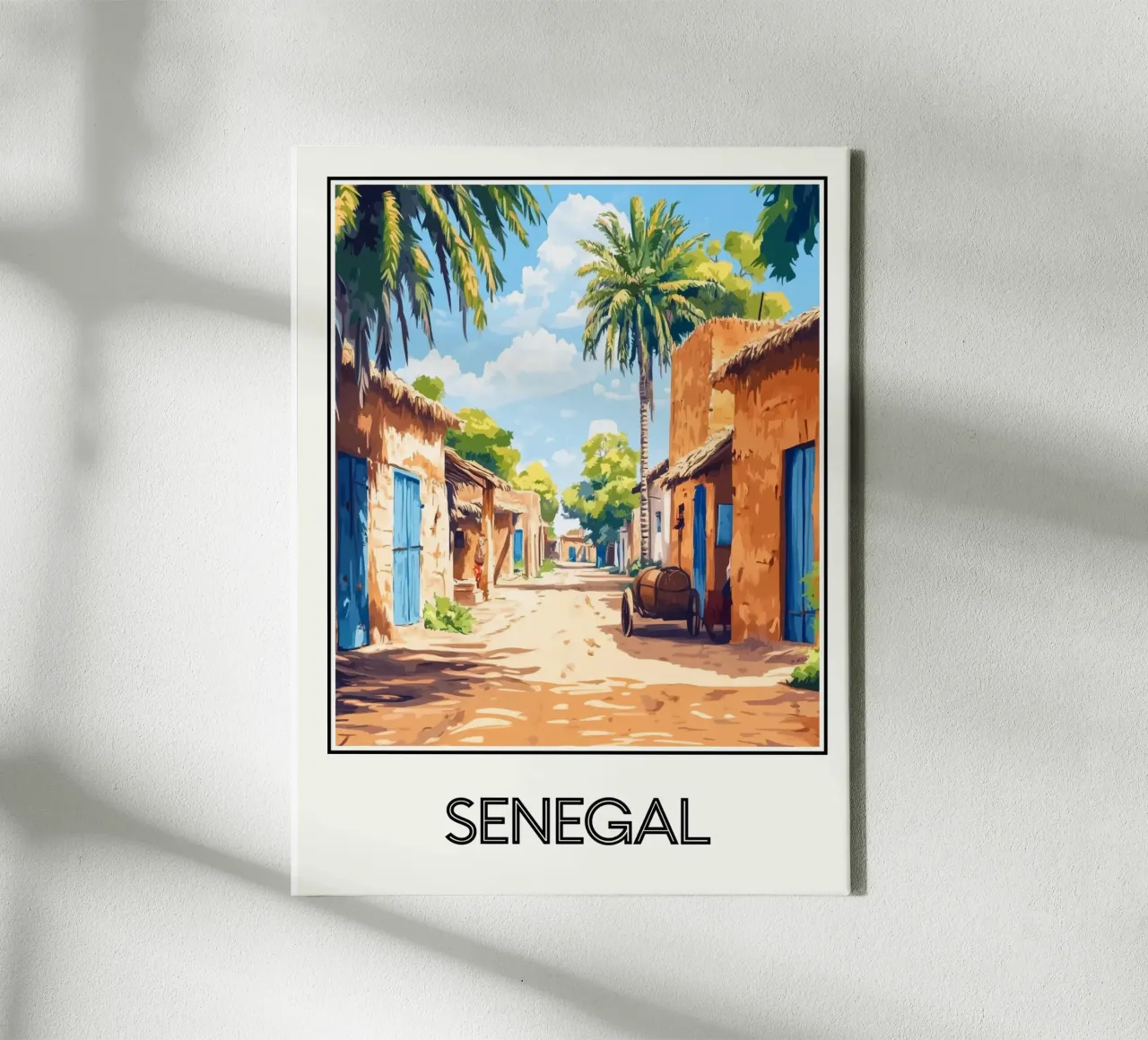 Senegal canvas met Baklijst van Frame the World
