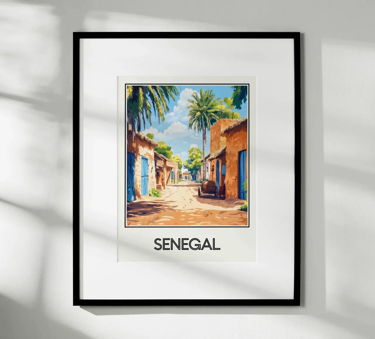 Senegal poster con telaio in alluminio da Frame the World