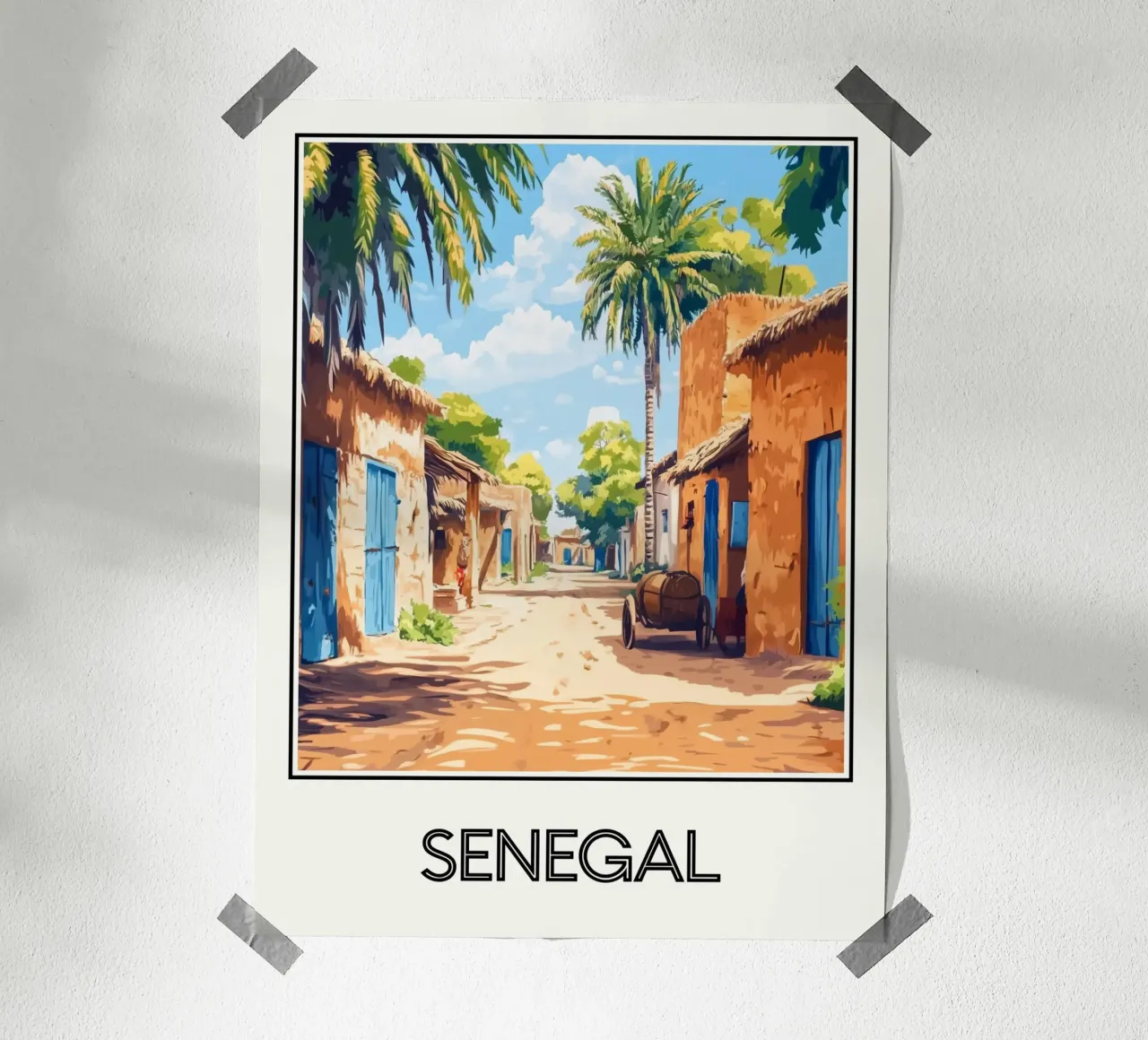Senegal poster con telaio in alluminio da Frame the World