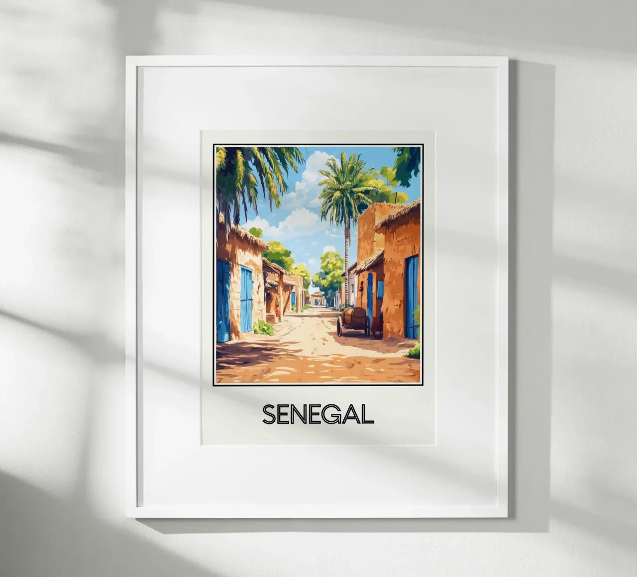 Senegal poster con telaio in alluminio da Frame the World