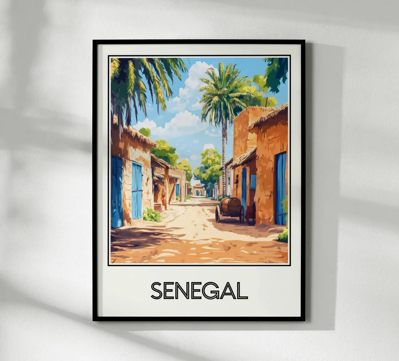 Senegal poster con telaio in alluminio da Frame the World