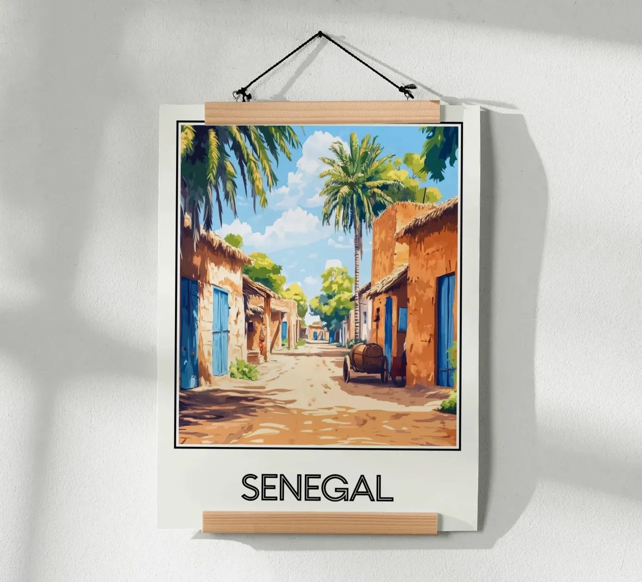 Senegal poster con telaio in alluminio da Frame the World