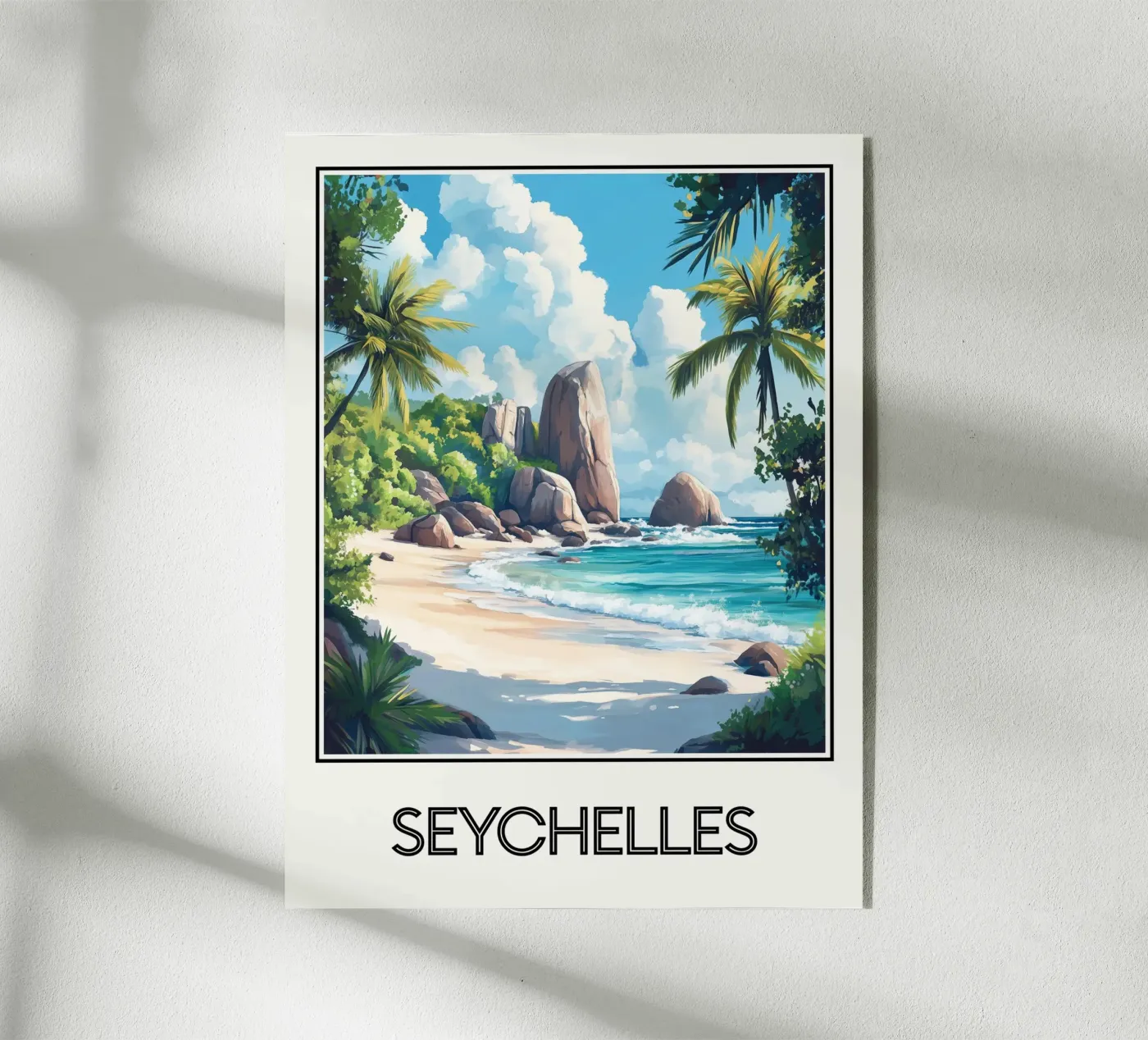 Seychelles poster plexiglass da Frame the World