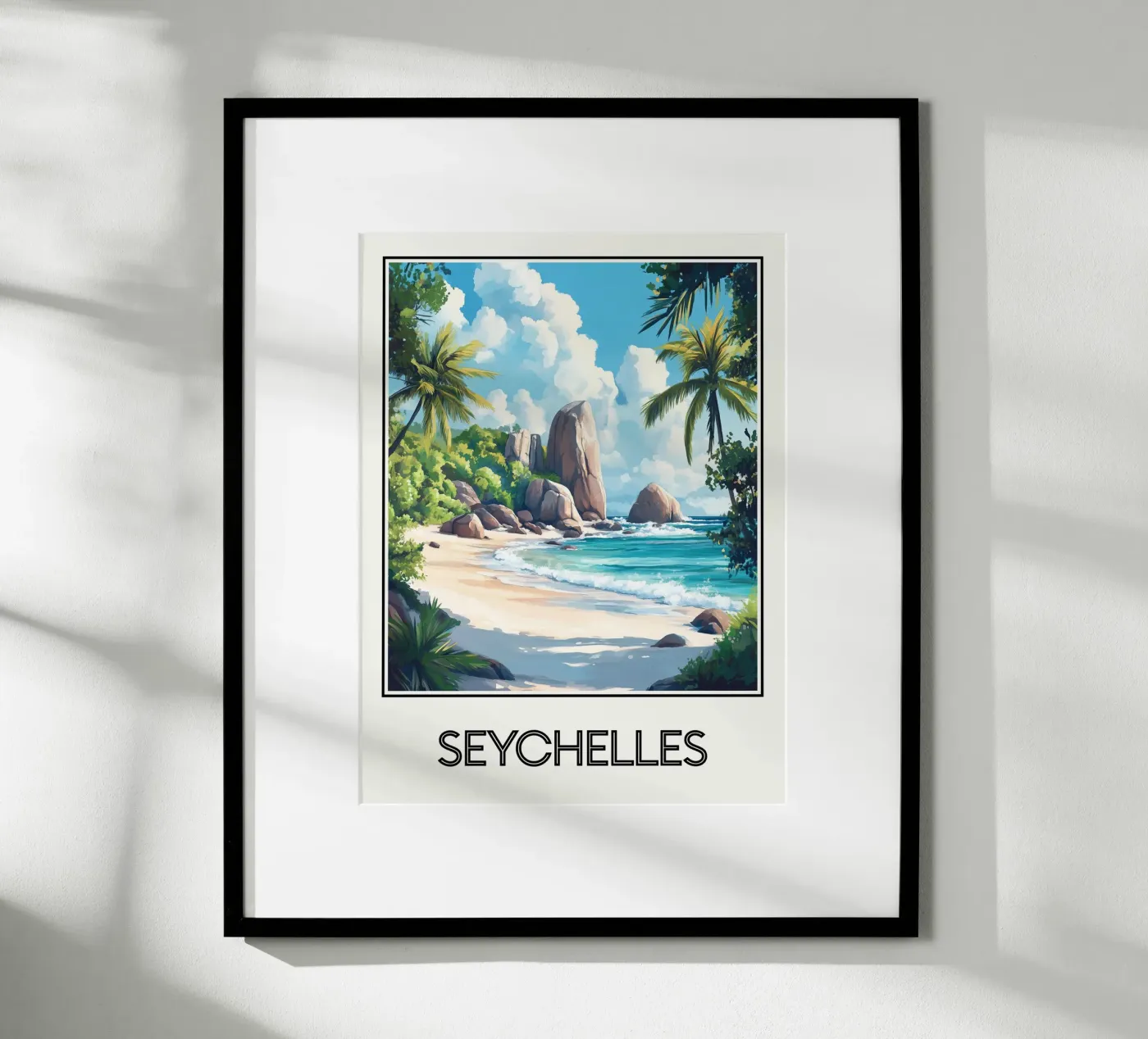 Poster delle Seychelles poster da Frame the World