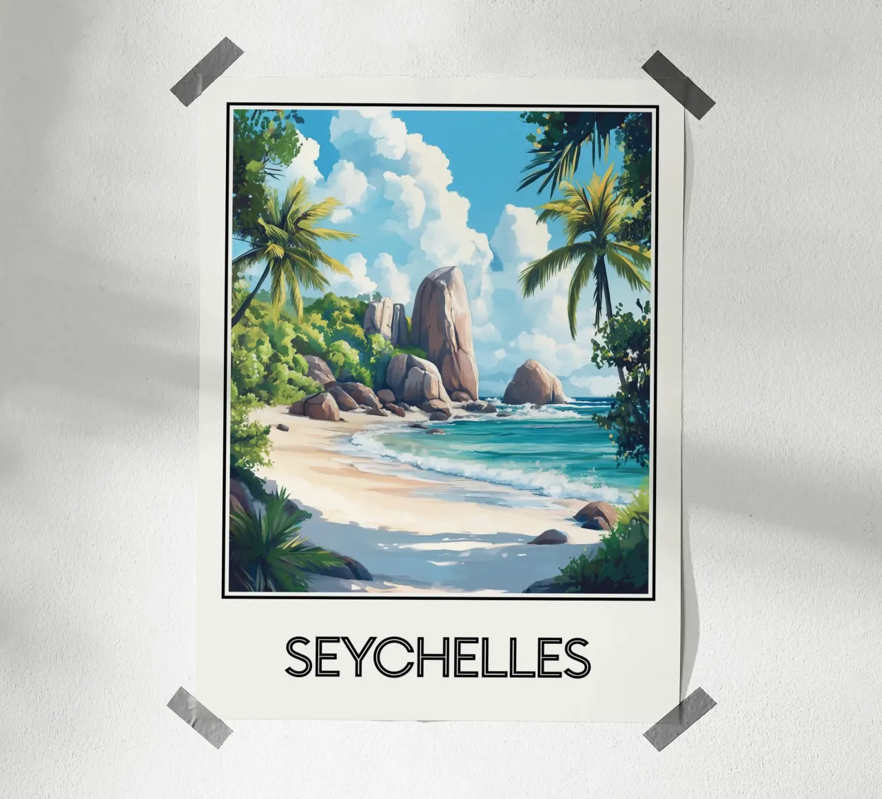 Seychelles carta hahnemühle da Frame the World