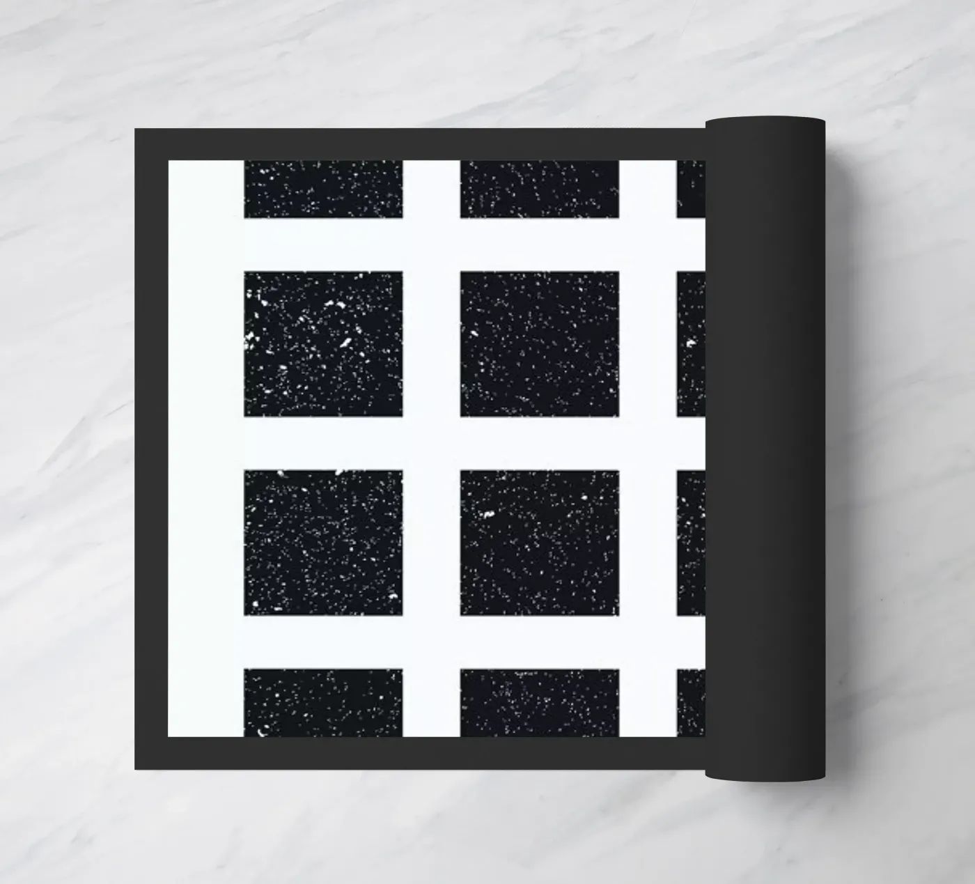 Blue Squares Fußmatte von LeDieg