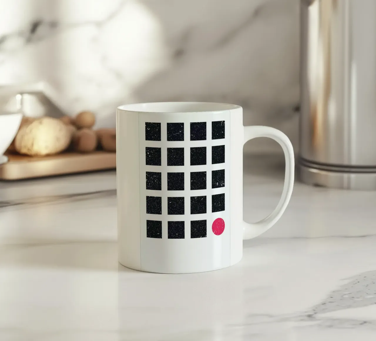 Blue Squares tazza in ceramica da LeDieg