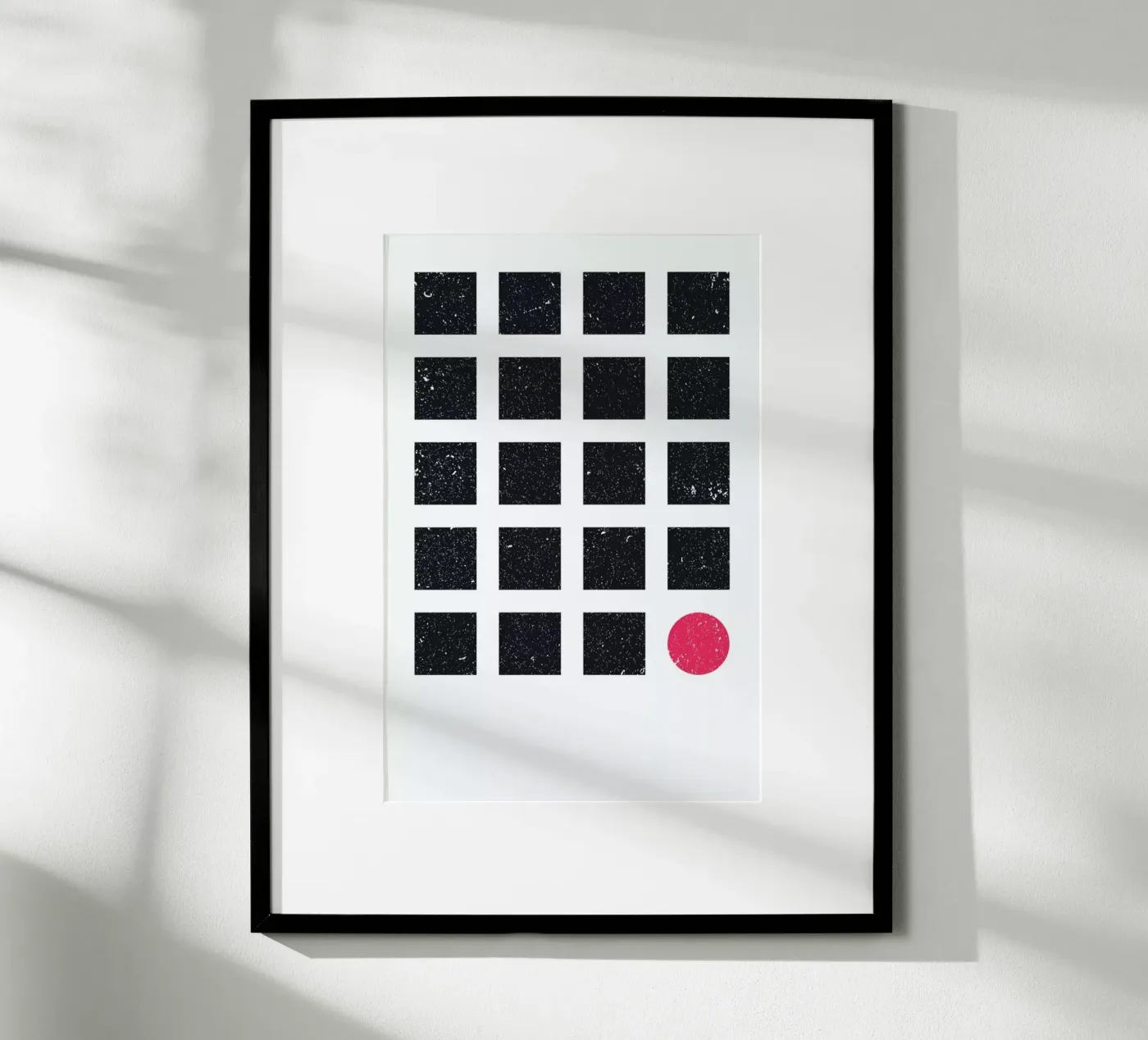 Blue Squares poster by LeDieg