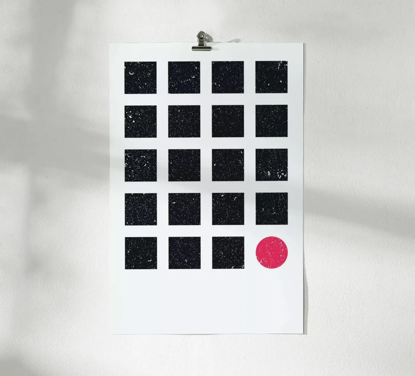 Blue Squares poster by LeDieg