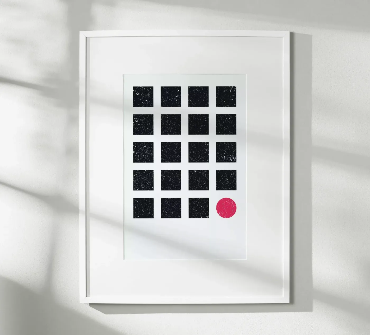 Blue Squares poster by LeDieg