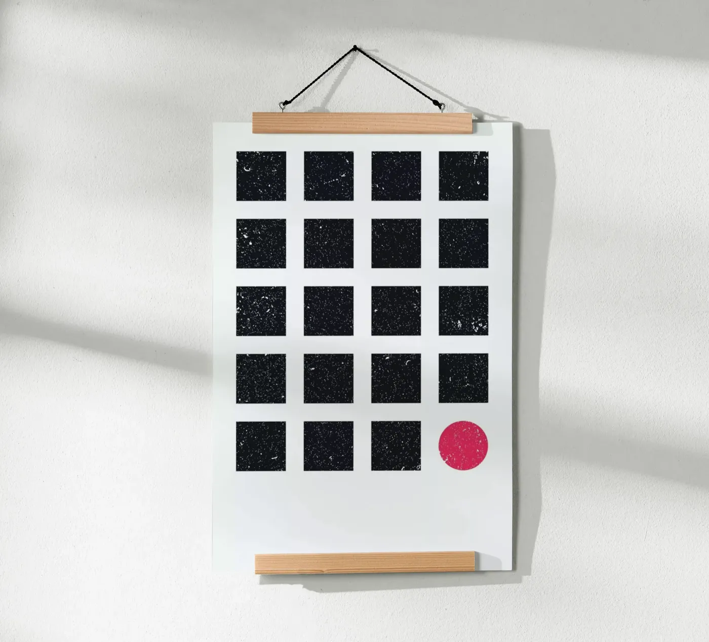 Blue Squares poster by LeDieg