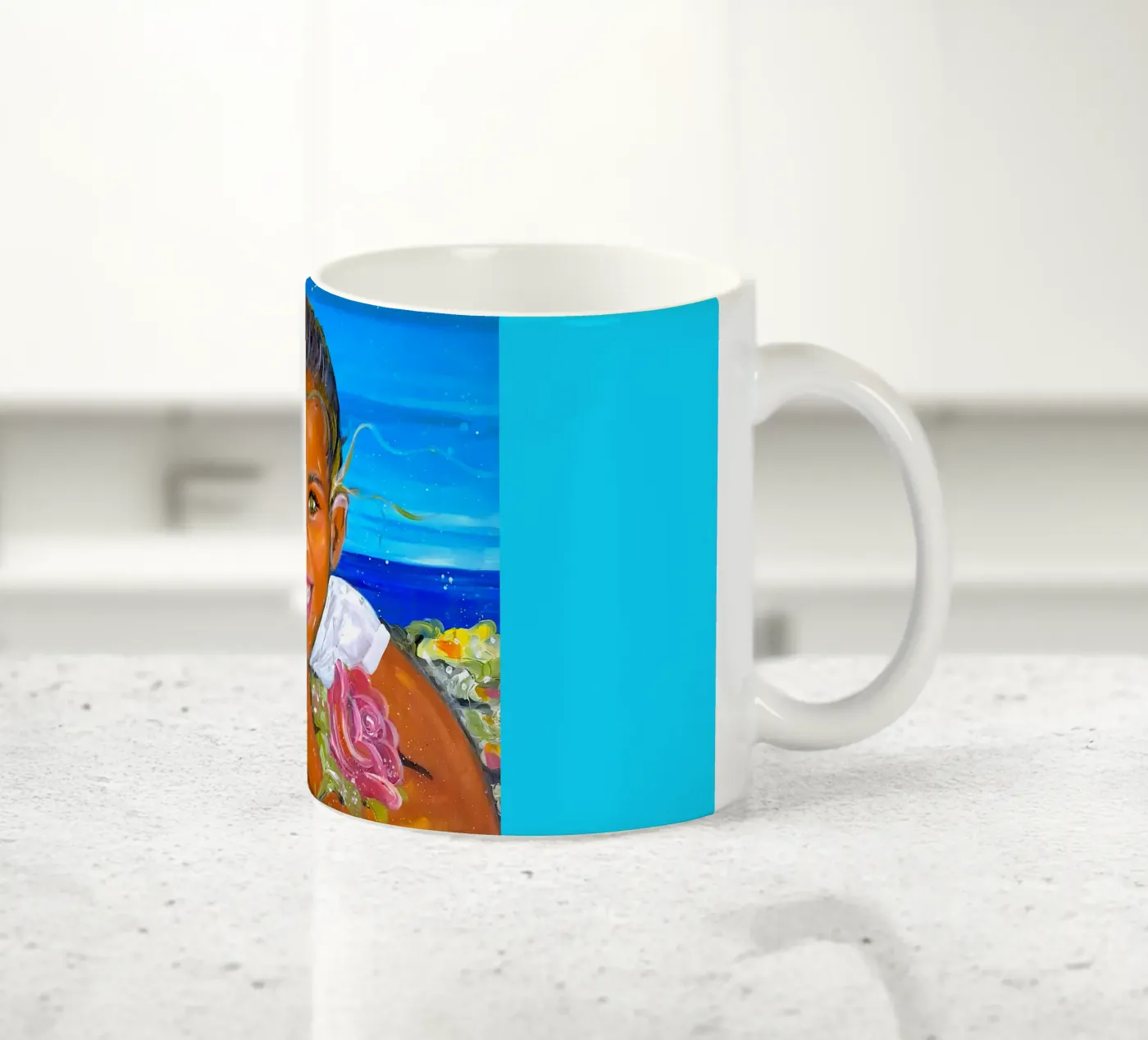 Sunshine ceramic mug by Happy 😃 Art 🎨 by Christine Schnoell