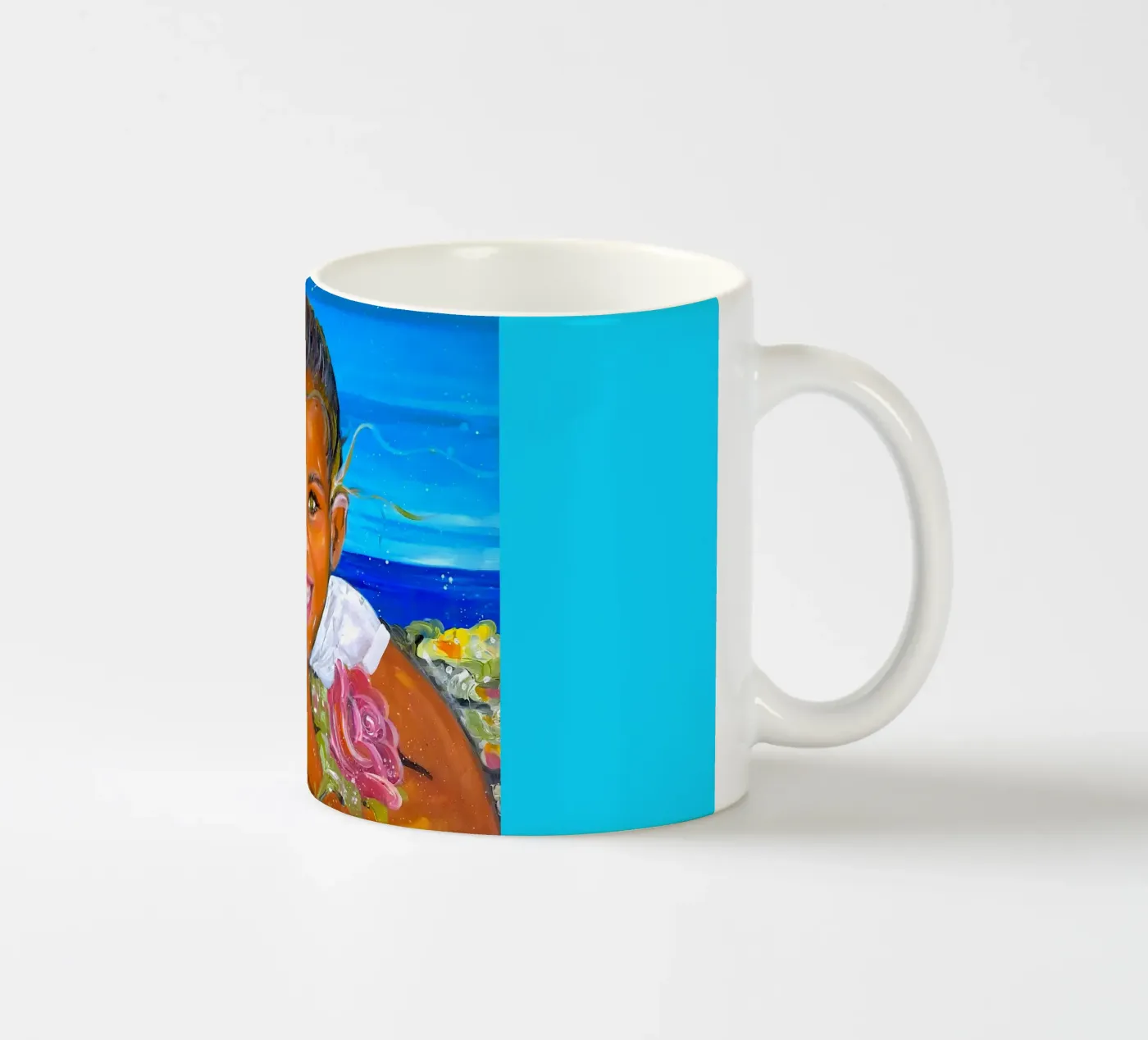 Sunshine ceramic mug by Happy 😃 Art 🎨 by Christine Schnoell